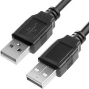 Greenconnect Кабель PROF 1.8m USB 2.0, AM/AM, черный, 28/24 AWG, экран, армированный, морозостойкий, GCR-UM2M-BD2S-1.8m