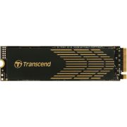 Твердотельный накопитель/ Transcend SSD MTE240S, 500GB, M.2(22x80mm), NVMe 1.4, PCIe 4.0 x4, 3D TLC, R/W 3800/2800MB/s, IOPs 190 000/540 000, DRAM buffer 512MB, TBW 850, DWPD 0.9 (5 лет)