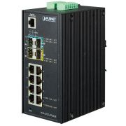 коммутатор/ PLANET IP30 Industrial L2+/L4 8-Port 1000T 802.3at PoE+ 4-port 100/1000X SFP Full Managed Switch (-40 to 75 C, dual redundant power input on 48~56VDC terminal block, DIDO, ERPS Ring Supported, 1588)