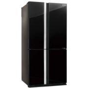 Холодильник Sharp/ 183x89.2x77.1 см, объем камер 394+211, No Frost, морозильная камера снизу,черный