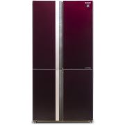 Холодильник Sharp/ 183x89.2x77.1 см, объем камер 394+211, No Frost, морозильная камера снизу,темно-бордовый