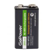 Аккумулятор бытовой GoPower Крона 6F22 (00-00017020)