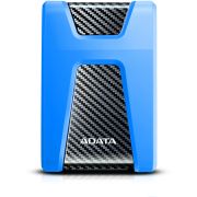 Внешний жесткий диск/ Portable HDD 1TB ADATA HD650 (Blue), Silicone, USB 3.2 Gen1, 121x81x21mm, 201g /3 года/