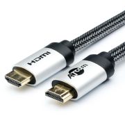 Кабель HDMI 20 м (HIGH speed, Metal gold, в чулке, в пакете)