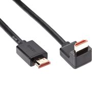 Кабель/ Кабель HDMI---HDMI ver 2.0 угловой коннектор 90град  2м,Telecom <TCG225-2M>