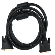 Кабель/ Кабель DVI-DVI Dual Link (25M-25M), 1.8m, 2 фильтра VCOM <VDV6300-1.8M>