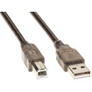 Кабель/ Кабель USB2.0 AM/BM 5m прозрачная изоляция Telecom (VUS6900T-5M)