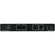 Коммутатор/ Коммутатор 2х1 HDMI с автоматическим переключением и встроенным контроллером Maestro; коммутация по наличию сигнала, поддержка 4K60 4:4:4, CEC, деэмбедирование аудио [20-80540090]